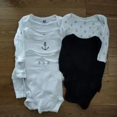 H&M ベビー肌着 ロンパース 5枚セット 68cm