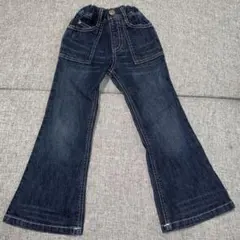 3can4on フレアパンツ 110サイズ ダークブルー 子供服 長ズボン