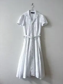 ポロラルフローレン シャツワンピース ロング ベルト レース