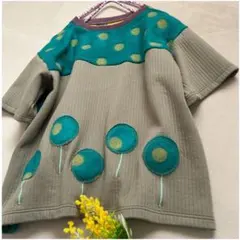 《ハンドメイド》大きめSサイズ“冬でもTシャツ” 北欧風・魂のモケモケ(冬仕様)