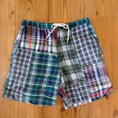 BEAMS パッチワーク チェック ショートパンツのサムネイル