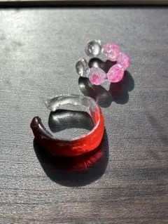 イヤーカフセット（レジン製）2個セット