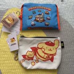 しまむら ポムポムプリン ポーチ、ショッピングバッグ