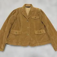 美品　Eddie Bauer コーデュロイジャケット キャメル　L ショート丈のサムネイル