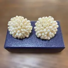 淡水パール イヤリング ボール型 2点セット