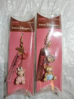 ダッフィー &シェリーメイ　ストラップ 東京ディズニーシー　ペア2個セット
