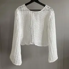 FOREVER 21 ホワイト ブラウス Mのサムネイル