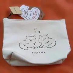 Bleu Bleuet 猫イラスト ポーチ
