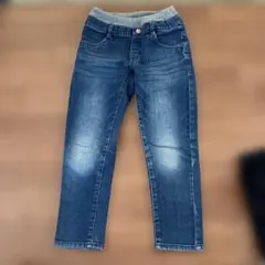 【サイズ130】ikka デニムパンツ ロングパンツ ウエストリブのサムネイル