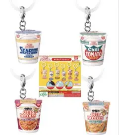 日清カップヌードル めじるしアクセサリー　4種セット　ガチャ@