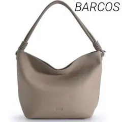 BARCOS 本革ソフトシュリンクレザーハンドルデザインホーボーバッグのサムネイル