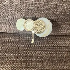 ヘアカフ　ポニーフック　ヘアアクセサリー　ゴールド色　金色　キラキラ　髪飾り