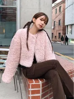 SNIDEL ショートボアコート