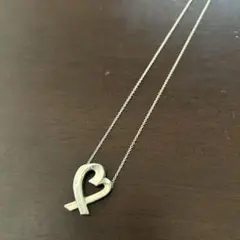 ティファニー ラビングハート ネックレス ミディアム シルバー