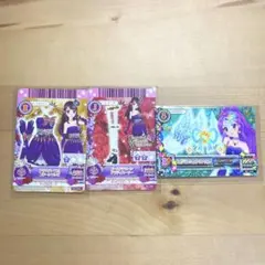 アイカツカード アゲハパープルコクーンワンピ 紫吹蘭　神崎美月