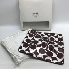 ☆未使用☆COACH クッション カバー セット シグネチャー ブラウン