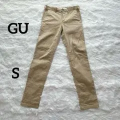 ジーユー GU ストレッチスリム チノ ベージュ コットン 小さいサイズ S