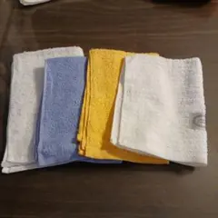 オシボリ４枚セット　フキン４枚セット　キッチンタオルまとめ売り　新品未使用