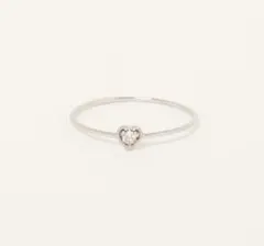 の*り様 pt950 ダイヤハートシェイプリング(0.03ct) サイズ9号のサムネイル