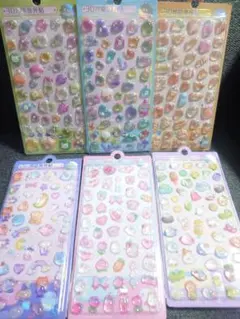 【#138】蓄光シール 夜光シール 硬いシール 6枚セット ぷっくりシール