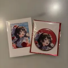 にじさんじ SitR東京公演 月ノ美兎　ランダムチェキ風カード　缶バッチ　セット