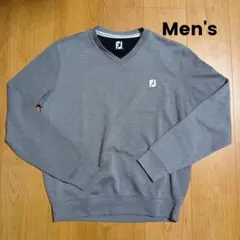 【超美品】FOOT JOY メンズ Vネック スウェットトレーナー M