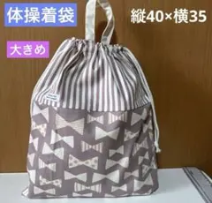 T-23 持ち手付き　体操着袋　大きめ 40×35のサムネイル