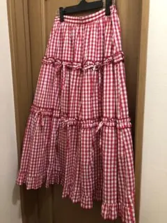 axes femme poetique ギンガムチェック　ロングスカートのサムネイル