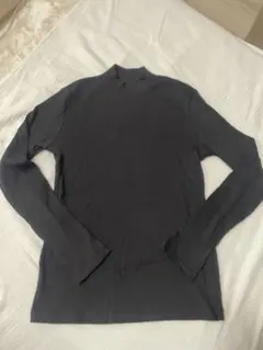 UNIQLO リブハイネックTシャツM