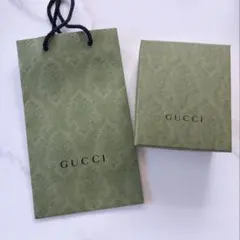 美品GUCCI 緑色 ショップ袋とボックスセット