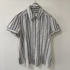 00s 古着　ストライプ　アメリカ古着　柄シャツ　アメリカ輸入　古着　used