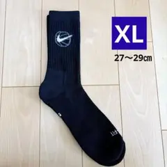 NIKE　エブリデイクルーソックス XLサイズ　黒　1足セット