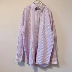 Ermenegirdo Zegna コットンヘリンボーン セミワイドカラーシャツ 
