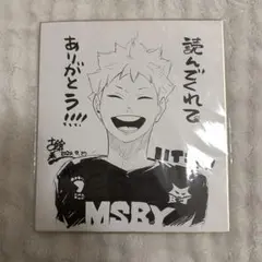ハイキュー 日向翔陽 複製 色紙 サイン ジャンプGIGA 懸賞 当選品