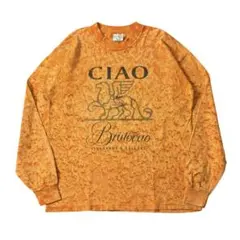 Vintage 00s USA製【Brutocao】ワインロングスリーブTシャツ
