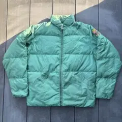 80s Woolrich グリーンダウンジャケット