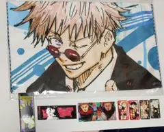 呪術廻戦　ジャンプフェスタ　懐玉　大判タオル　トランプ　ステッカー　五条悟　虎杖