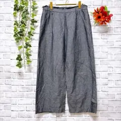 【UNIQLO】 ユニクロ (XL) リネンブレンドイージーパンツ レディース