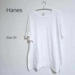 Hanes 3Xサイズ ホワイトTシャツ 大きめ シンプル
