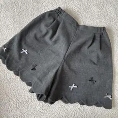 anyFAMグレー チェック柄 半ズボン