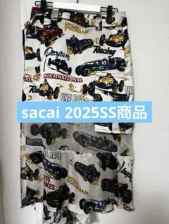 【紙タグ付き美品】 sacai カーレース プリント スカートのサムネイル