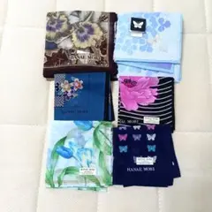 お値引き不可【未使用】レトロハンカチ ハナエモリ6枚おまとめ