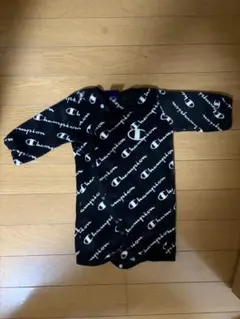Champion ベビー ロンパース ロゴ総柄 フリース 60-70