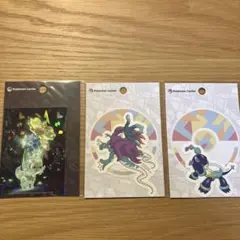 ポケモンステッカー 3枚セット　くさテラスタルニャオハ　ウネルミナモ　テラパゴス