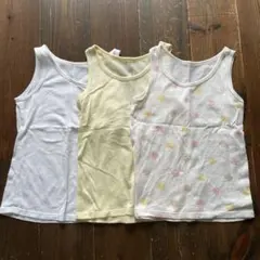 ユニクロ コットンメッシュタンク100センチ 3枚セット