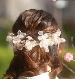花 カチューシャ ヘアアクセサリー 結婚式 七五三 成人式 入学式
