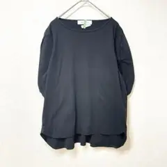クチューム QTUME Tシャツ　ブラック　半袖　五分袖