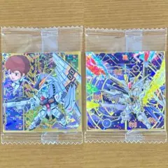 ガンダム シールウエハース4 νガンダム＆アムロ MRフリーダムガンダム 2枚