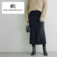 GALLARDA GALANTE／ウエストゴムジャージータイトスカート ブラック