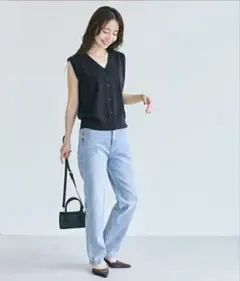 coca Vネックニットベスト